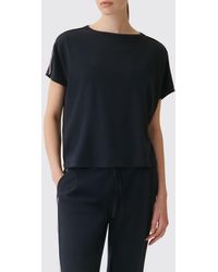 Fabiana Filippi - Striped Cotton T-Shirt With Dropped Shoulders - Lyst