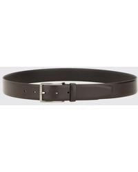 BOSS - Adjustable Smooth Leather Belt With Pin Buckle - Lyst
