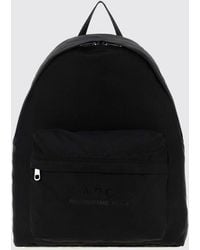 A.P.C. - Mochila De Nailon Con Logo Tono Sobre Tono Y Tirantes Acolchados - Lyst