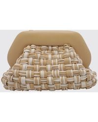 THEMOIRÈ - Themoir&Egrave Bios Bicolor Woven Vegan Leather Clutch With Magnetic Closure - Lyst