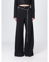 Pinko - Flared Viscose Trousers - Lyst