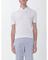 Brooksfield - Cotton Crepe Polo Shirt - Lyst