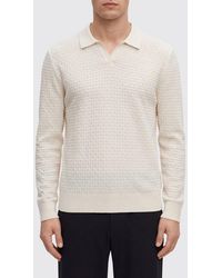 BOSS - Knitted Polo Shirt - Lyst