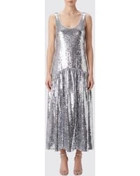 Simone Rocha - Pailletten-Midi-Kleid - Lyst