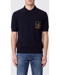 Dolce & Gabbana - Dolce &Amp Gabbana Embroidered Logo Virgin Wool Knit Polo Shirt - Lyst