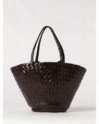 Dragon Diffusion - Egola Woven Leather Shoulder Bag With Double Handles - Lyst