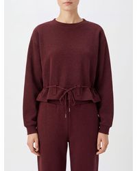 Dries Van Noten - Crewneck Cotton Sweatshirt With A Tie-Fastening Waist Belt - Lyst