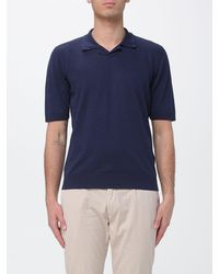 Eleventy - Basic Cotton And Linen Polo Shirt - Lyst
