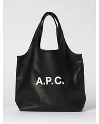 A.P.C. - Ninon Faux Leather Tote Bag - Lyst