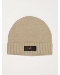 Peuterey - Beanie-Mütze Aus Woll-Kaschmir-Mischung Mit Umschlag Und Logo-Patch - Lyst