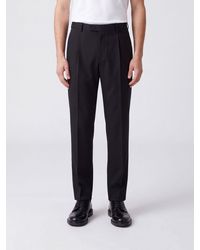 Briglia 1949 - Straight Fit Pleated Virgin Wool Tailored Trousers - Lyst