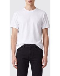 Closed - Crew Neck Cotton T-Shirt With A Straight Hem And Regular Shoulders - Lyst