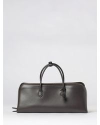 Alaïa - Delta Medium Calfskin Leather Handbag With Logo Charm - Lyst