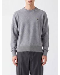 Vivienne Westwood - Cotton And Cashmere Short-Sleeved Jumper With Orb Logo - Lyst