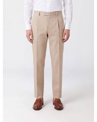 Briglia 1949 - Straight Fit Pleated Virgin Wool Tailored Trousers - Lyst