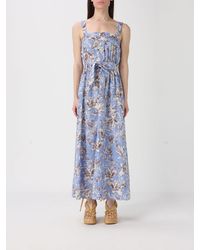 Liu Jo - Cotton Dress With Floral Print - Lyst