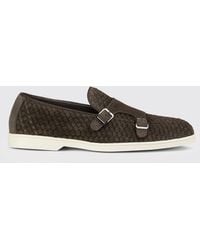 Doucal's - Woven Suede Monk Strap - Lyst