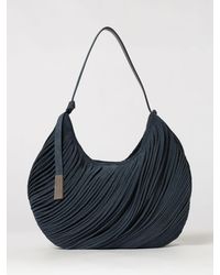 Emporio Armani - Suede Leather Shoulder Bag With Internal Pouch - Lyst