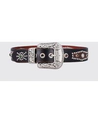 Golden Goose - Lace Studded Leather Belt - Lyst