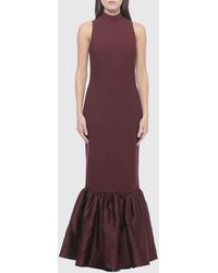 ROTATE BIRGER CHRISTENSEN - Long Dress With Ruffle - Lyst