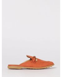 Tod's - Suede Slippers - Lyst