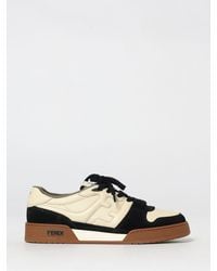 Fendi - Sneakers Match En Cuir - Lyst