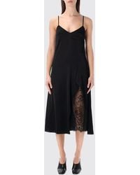 Acne Studios - Viscose Blend Slip Dress With Lace Insert - Lyst