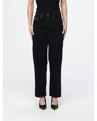 DIESEL - D-Went High-Waisted Straight Fit Jeans - Lyst