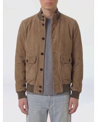 Moorer - Suede Bomber Jacket - Lyst
