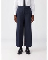 Thom Browne - Cropped Fit Cotton Trousers - Lyst