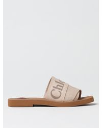 Chloé - Chic And Linen Sandals For - Lyst