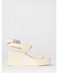 Vic Matié - Vic Mati&Eacute Leather Wedge Sandal - Lyst
