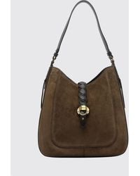 Isabel Marant - Altay Suede Calf Leather Flared Shoulder Bag - Lyst