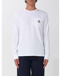 Carhartt - Long-Sleeved Cotton T-Shirt With Patch Pocket And Logo - Lyst