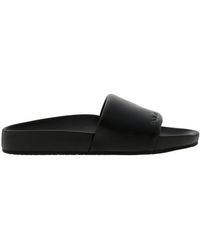 black polo sandals