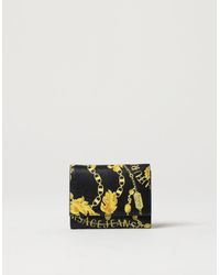 Versace - Baroque Wallet In Printed Saffiano Leather - Lyst