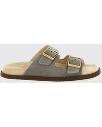 Brunello Cucinelli - Suede Sandal - Lyst
