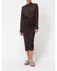 Twinset - Slim Fit Midi Shirtdress - Lyst