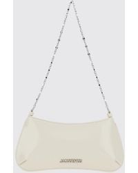 Jacquemus - Le Petit Bisou Patent Leather Shoulder Bag With Chain Handle - Lyst