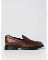 Hogan - H576 Loafers In Smooth Leather - Lyst