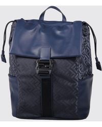 Fendi - Flux Ff Jacquard Nylon Backpack With Leather Details - Lyst