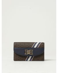 Bally - Beylor Wallet Bag In Leather And Coated Cotton With All-over Monogram - Lyst