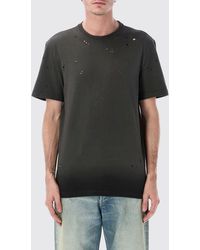 Golden Goose - Cotton T-Shirt With Distressed Details - Lyst