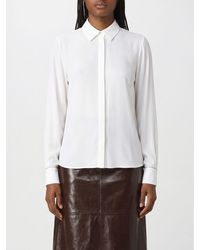 Peserico - Stretch Cotton Shirt With Classic Collar And Concealed Placket - Lyst