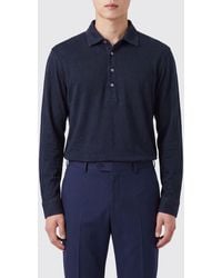 Drumohr - Long-Sleeved Polo Shirt - Lyst