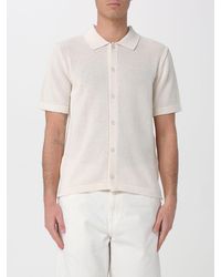 Maison Kitsuné - Maison Kitsun&Eacute Cotton Blend Polo Cardigan - Lyst