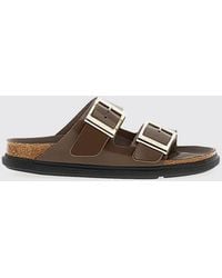 Birkenstock - Arizona Droplet Buckle Leather Double-Strap Sandals - Lyst