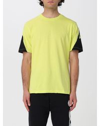 DISCLAIMER - Cotton T-Shirt With Graffiti Logo Print And Dropped Shoulders - Lyst