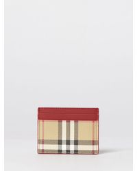 Burberry - Check Canvas Card Holder - Lyst