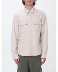 Fendi - Printed Cotton Shirt Jacket With Classic Collar And Patch Pockets - Lyst